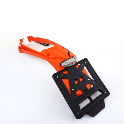 Kennzeichenhalter / Rücklicht für KTM EXC 17-19 mit Integra system Orange