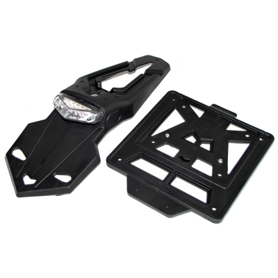 Kennzeichenhalter LED, INTEGRA Racing schwarz (60°)