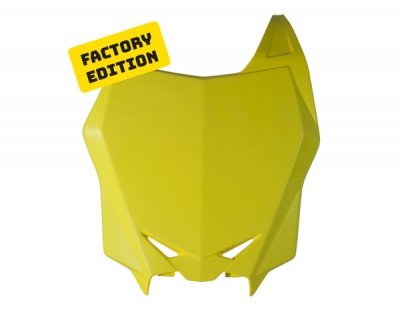 Factory-numberplatel front RMZ 450 08-17, RMZ 250 10-18 neon yellow