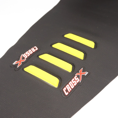 CrossX Sitzbezug UGS-WAVE Husqvarna TC/FC 23- TE/FE 24- Schwarz Gelb