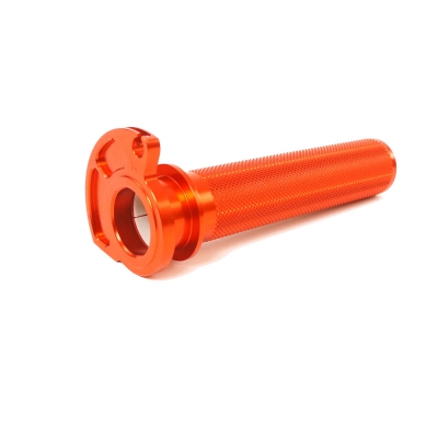 ALU throttel tube KTM 2stroke SX 16- / EXC 17- with bearing orange