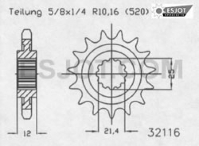 Motorritzel ( D ) Husaberg -06 13Zähne