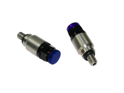 Gabelentlüfterset (KYB/ Showa) M5 - blau Edelstahl