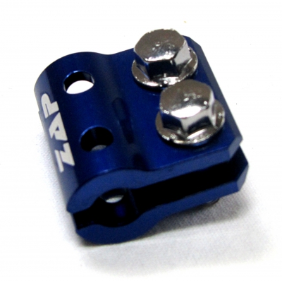 Halter Bremsleitung vorn KX(F), RM(Z) 05- blau