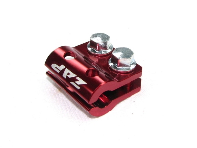 Halter Bremsleitung vorn KX(F), RM(Z) 05- rot