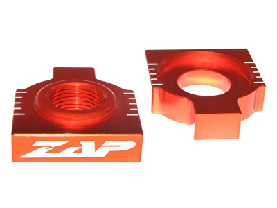 ZAP Achsenblöcke für KTM EXC 98-, SX(F) 98-12, HSQ 2014-, 20mm orange
