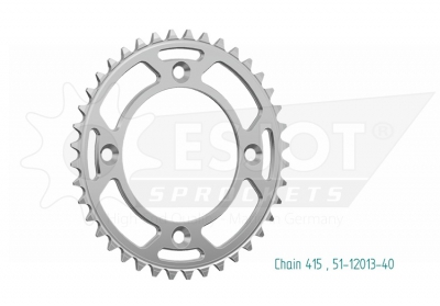 rearsprocket KTM SX 50 13-  40 teeth