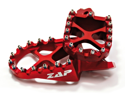 ZAP X-Peg Fußraste KXF 250 06- / 450 07- Rot