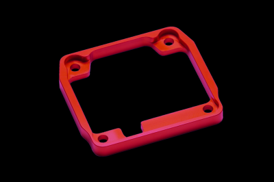 Lectron Float Bowl Bracket Gefräst Rot